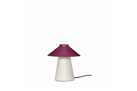 Lampe de table en métal pourpre foncé et sable Chipper Hübsch - 26cm