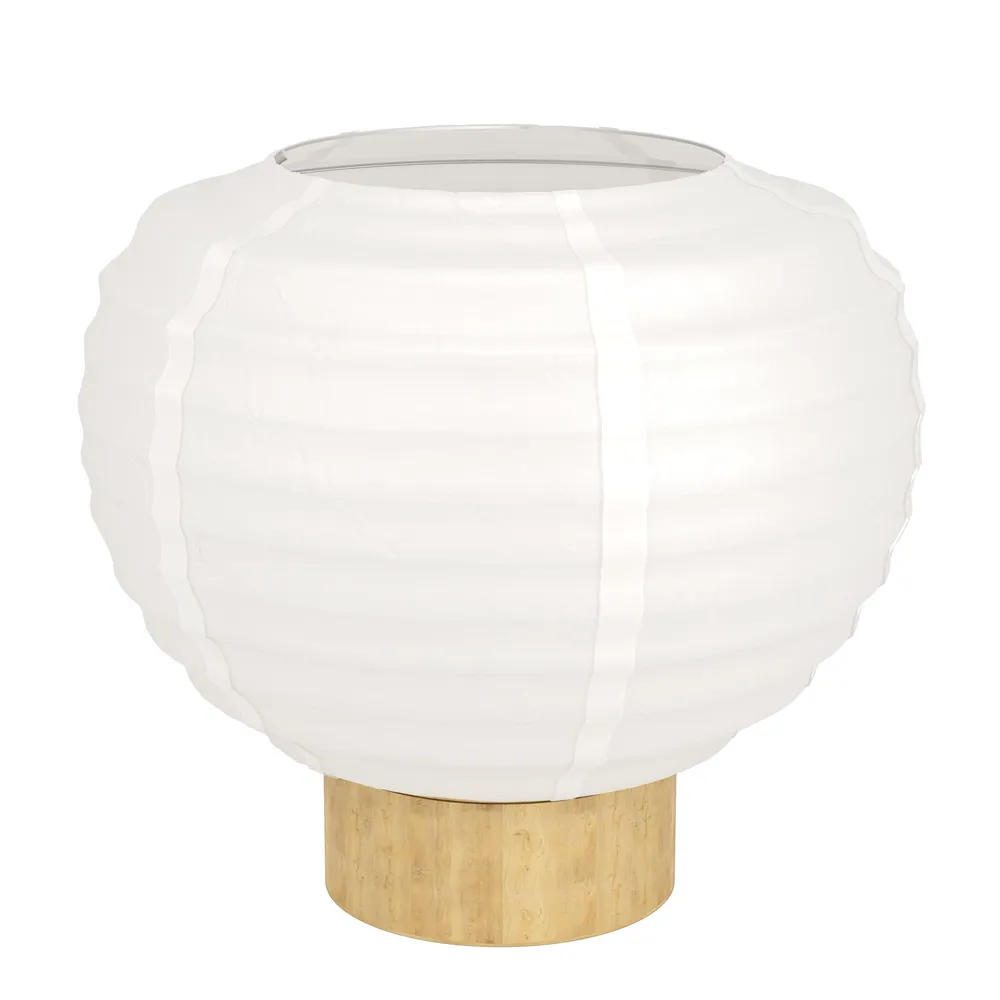 Lampe de table papier blanc SUMMERHILL E27 1X40W - Installation Facile