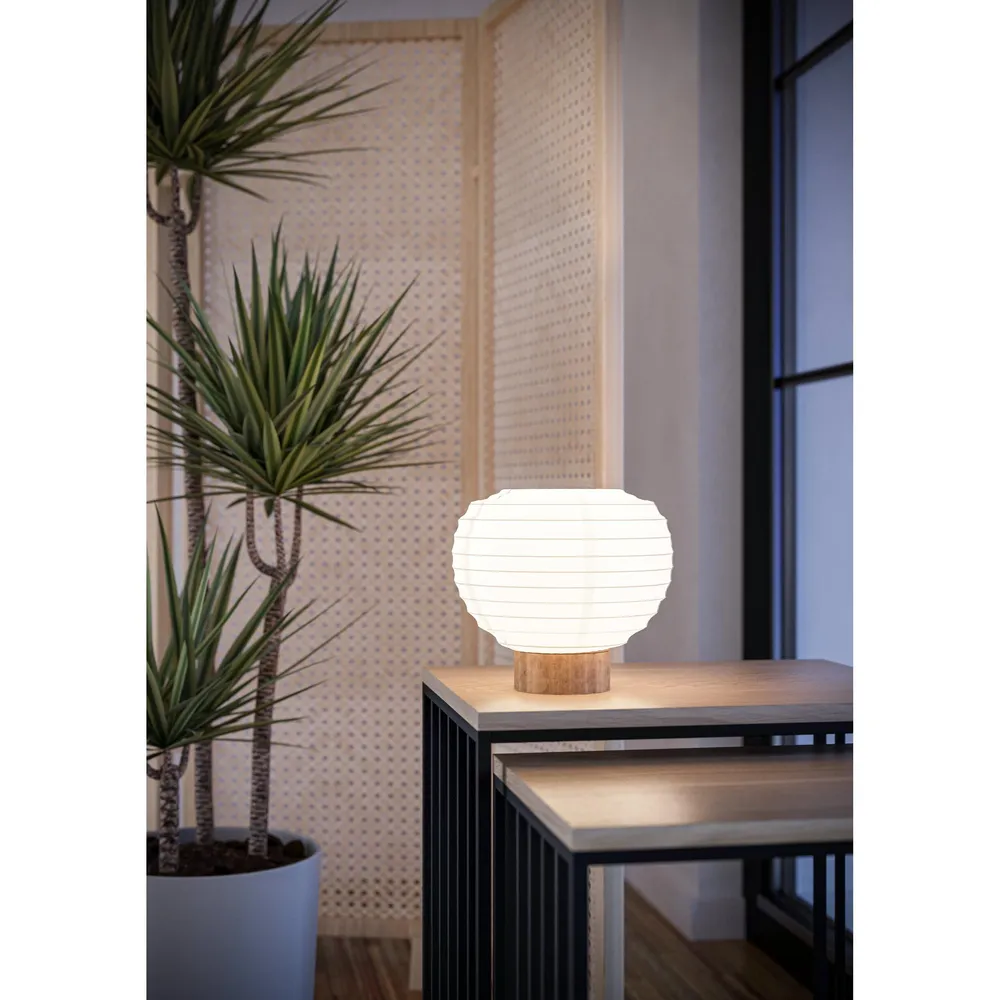 Lampe de table papier blanc SUMMERHILL E27 1X40W - Installation Facile