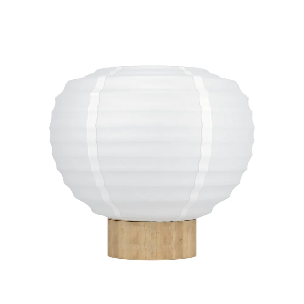 Lampe de table papier blanc SUMMERHILL E27 1X40W - Installation Facile
