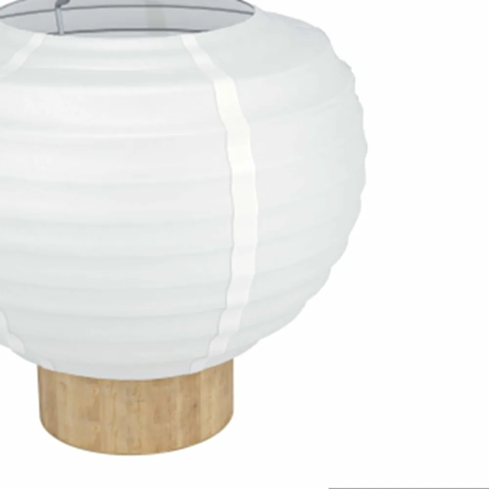 Lampe de table papier blanc SUMMERHILL E27 1X40W - Installation Facile