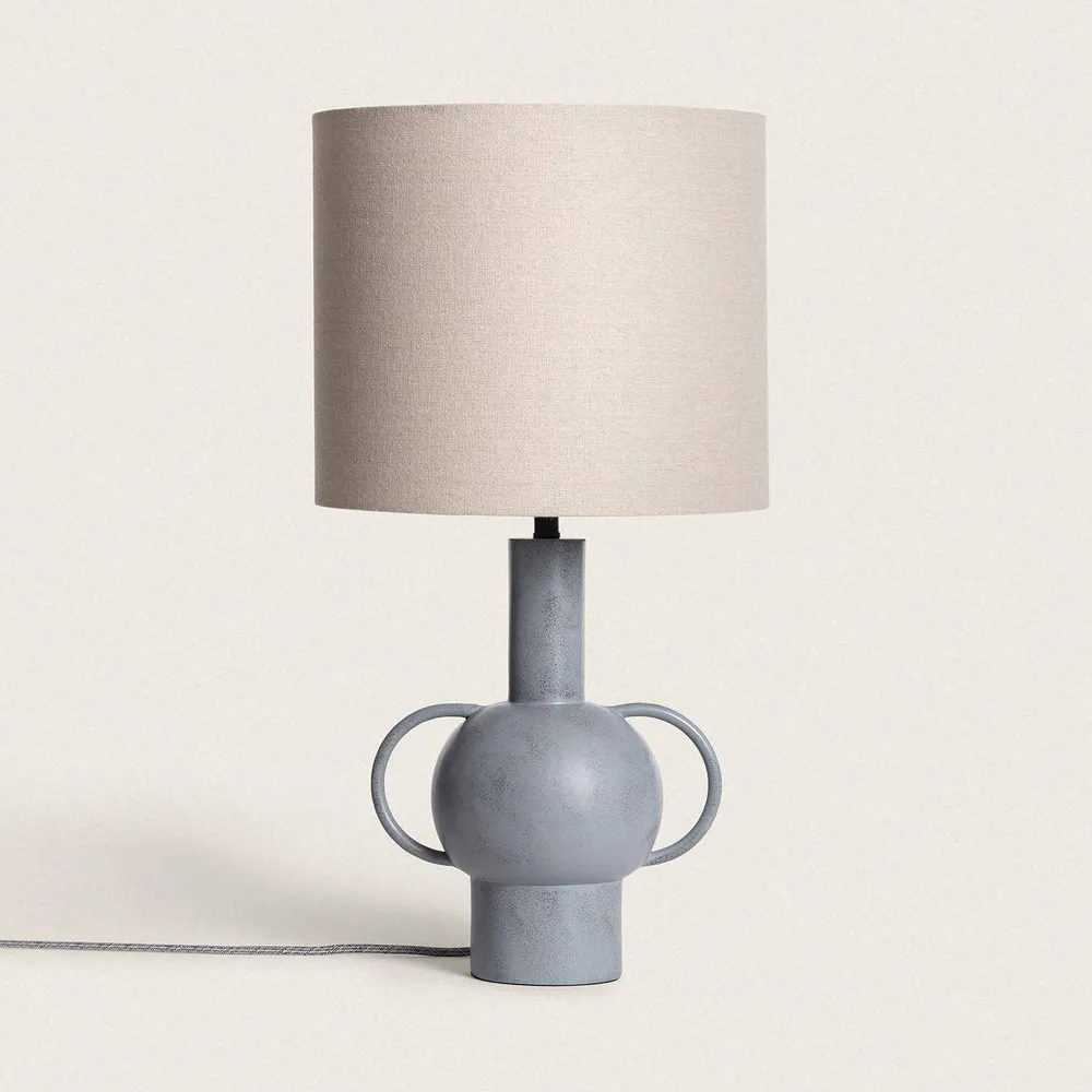 Lampe de table en résine avec éclairage LED Goslar pour entrée et couloir