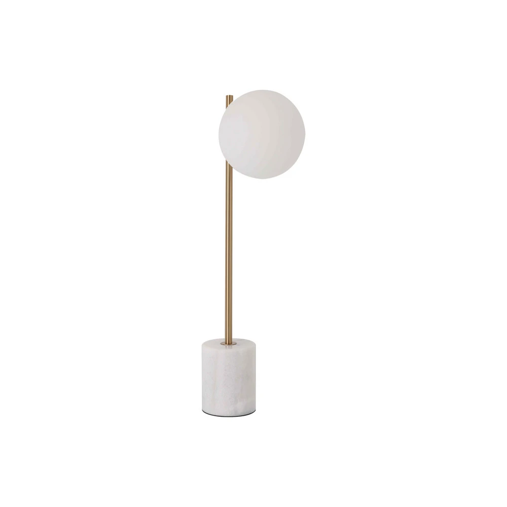 Lampe de table Silvana, blanc/doré (Carré 30x30cm)