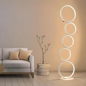 Luminaire de plafond à diffusion uniforme NETTLIFE LED Lampadaire Moderne Blanc 32W blanc torride Interrupteur tactile Lam...