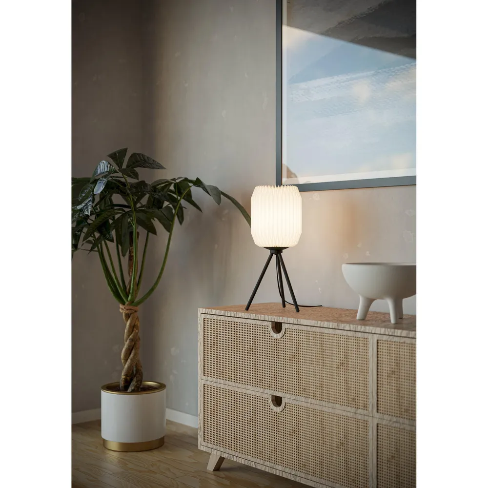 Lustre Cristal Premium Lampe de table papier blanc BELGRAVE E27 1X40W