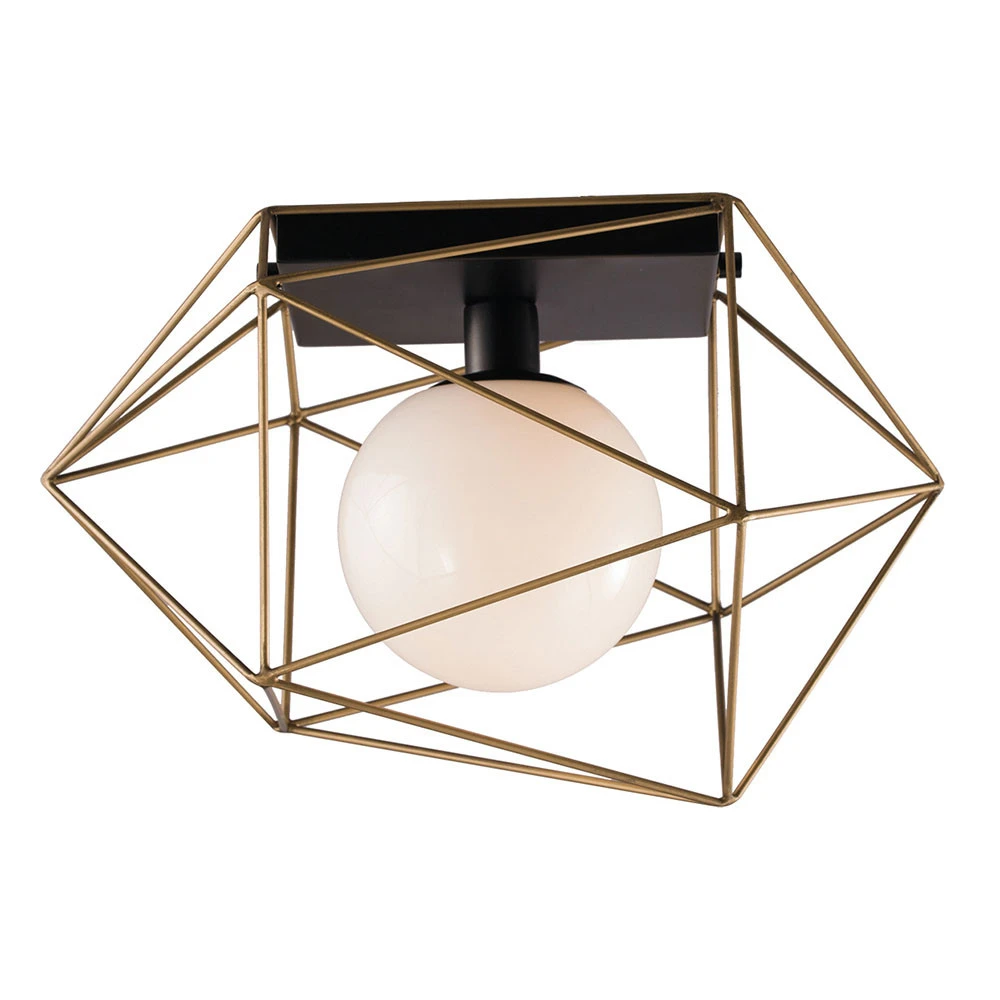Plafonnier Abraxas à une lampe Sans outil d'installation