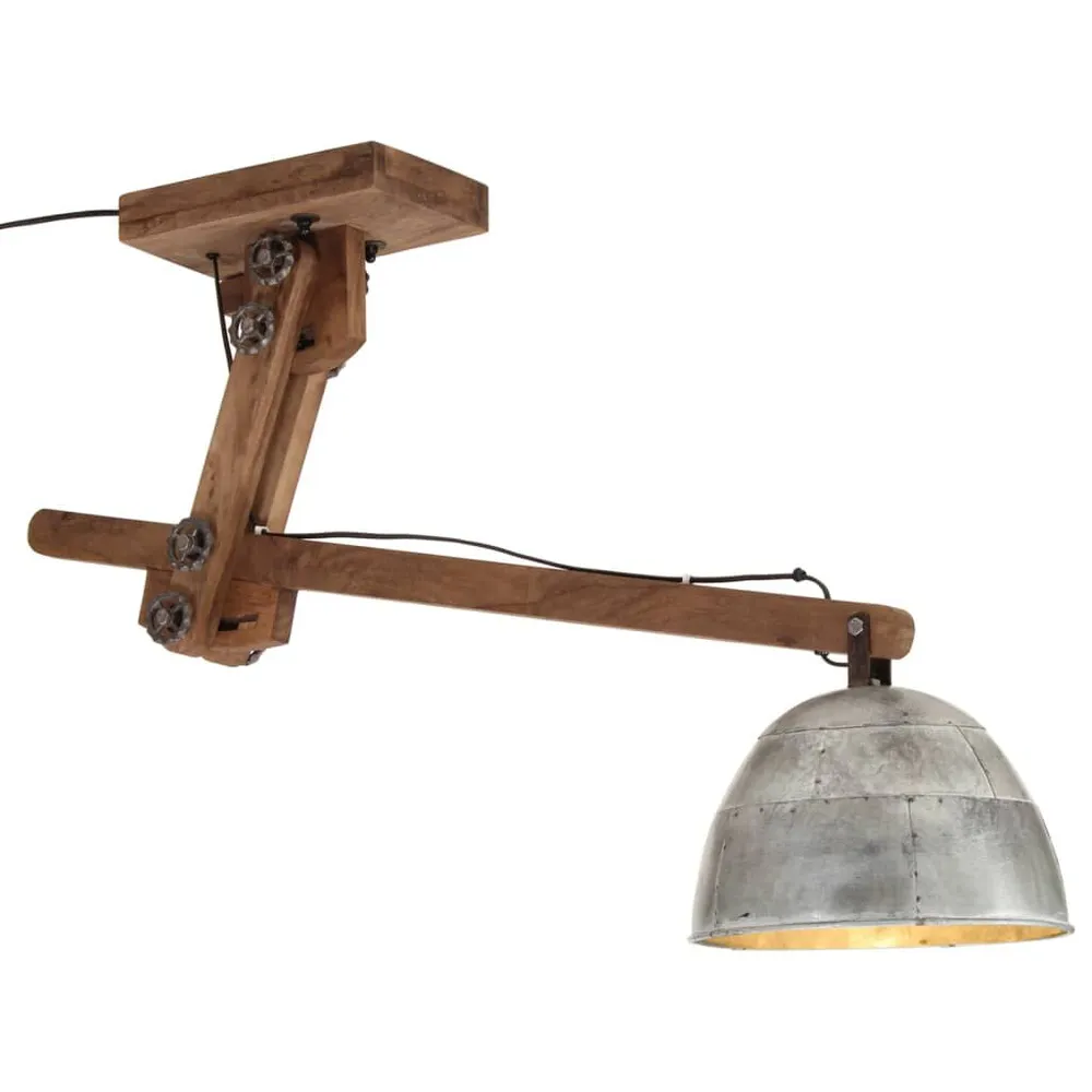 Plafonnier 25 W argent vieux 105x30x65-108cm E27