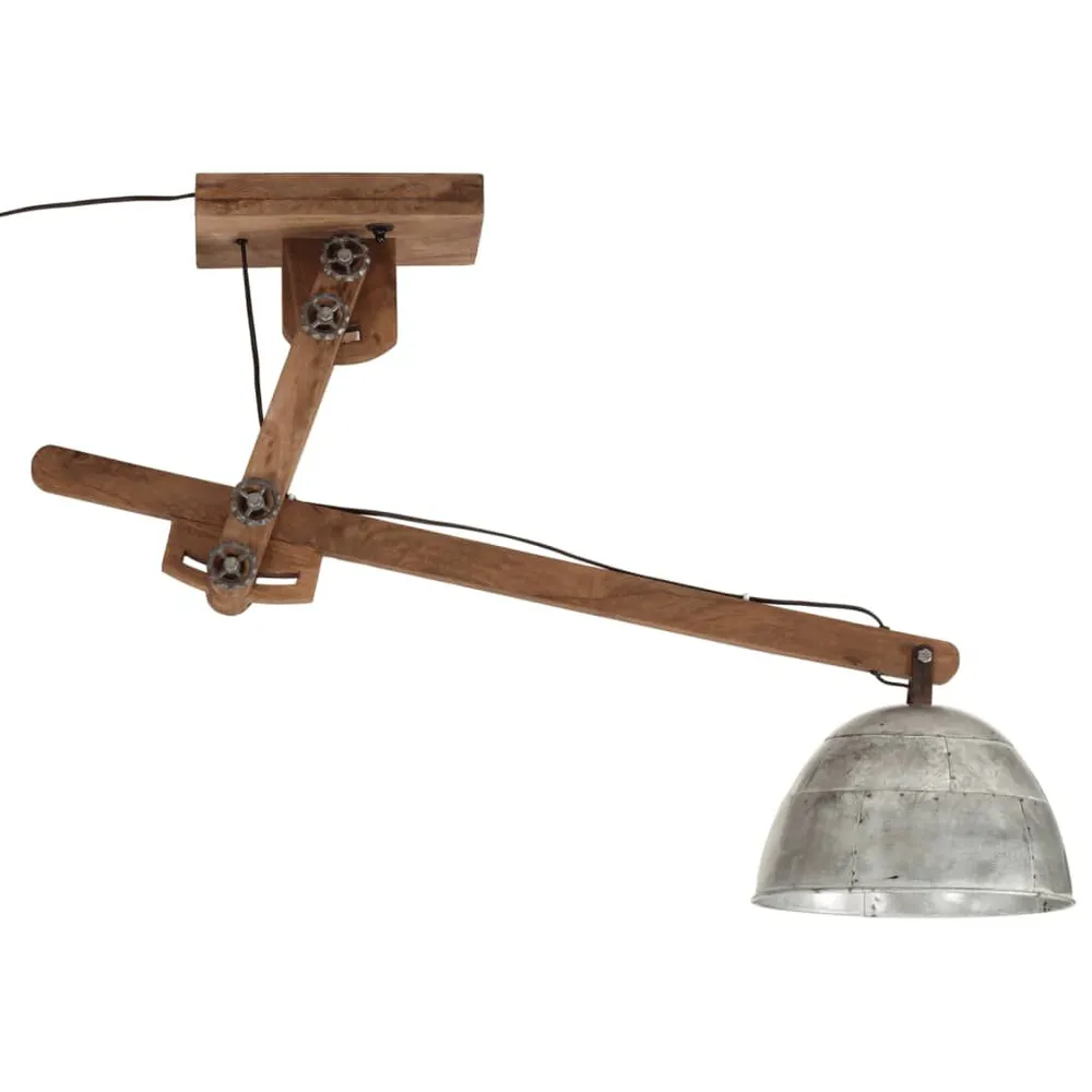Plafonnier 25 W argent vieux 105x30x65-108cm E27