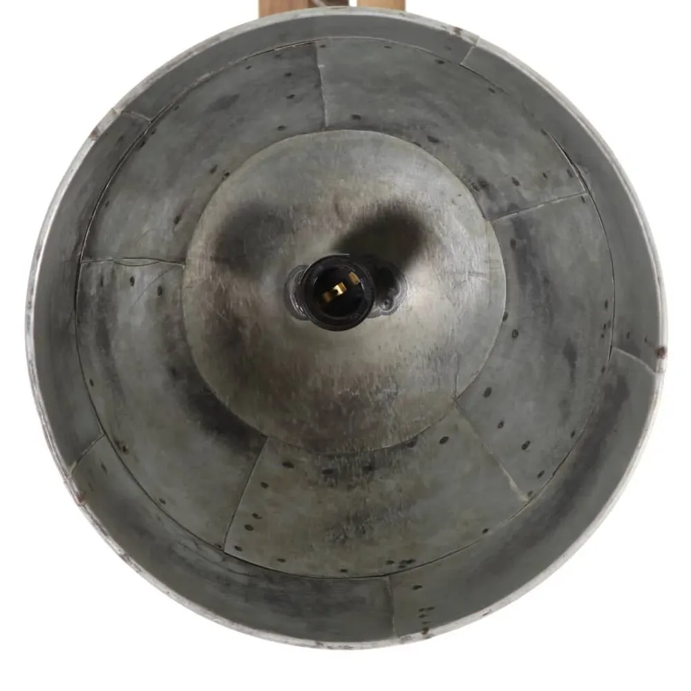Plafonnier 25 W argent vieux 105x30x65-108cm E27