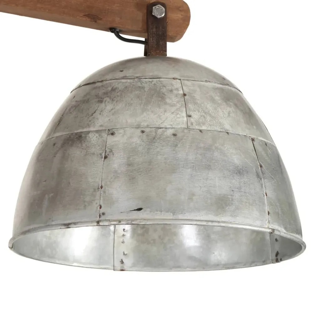 Plafonnier 25 W argent vieux 105x30x65-108cm E27