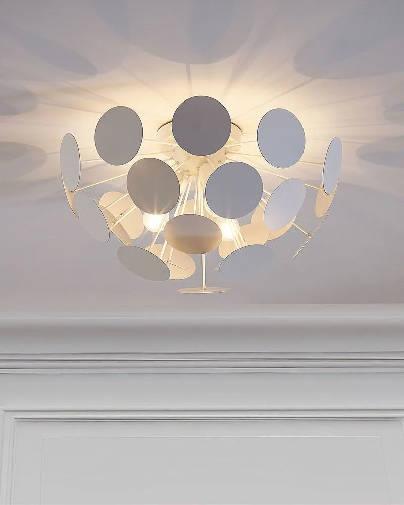 Plafonnier design blanc MARITSA (Carré 30x30cm)