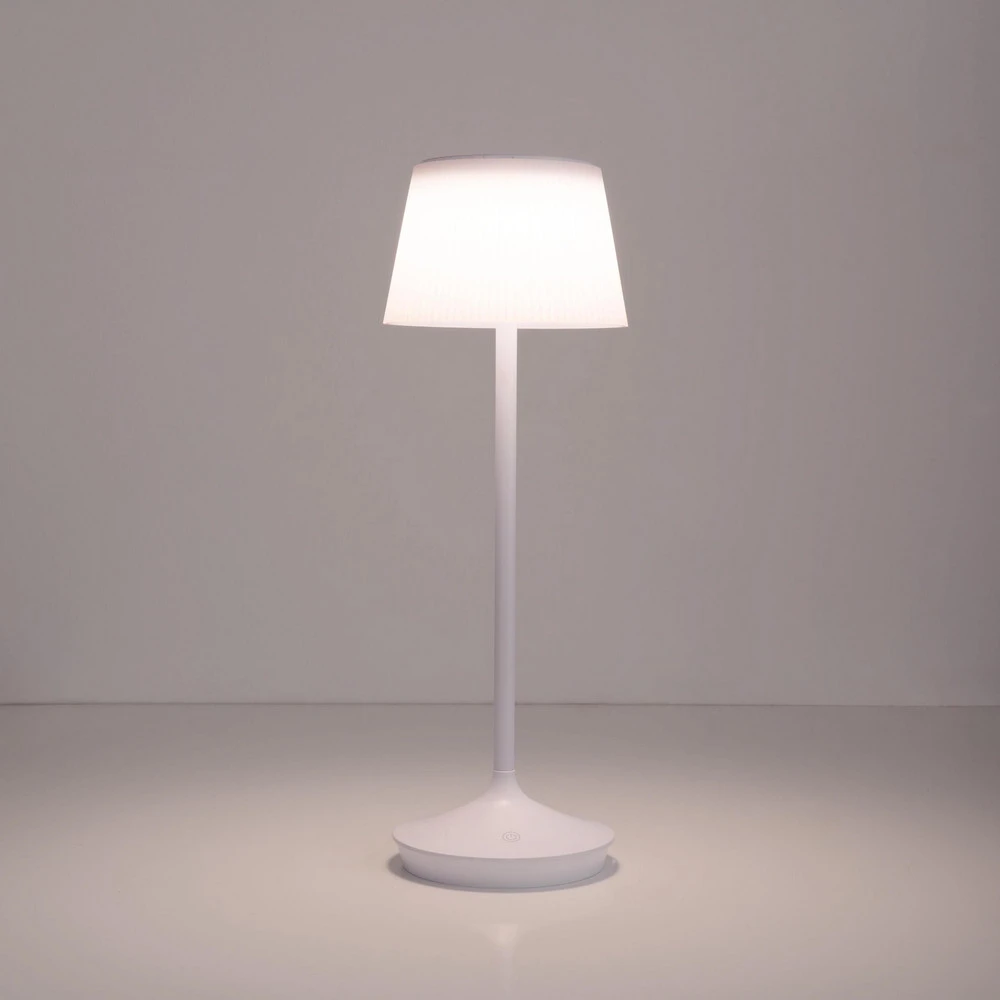 Plafonnier Design Moderne Lampe table solaire LED Emmi CCT recharge, blanche