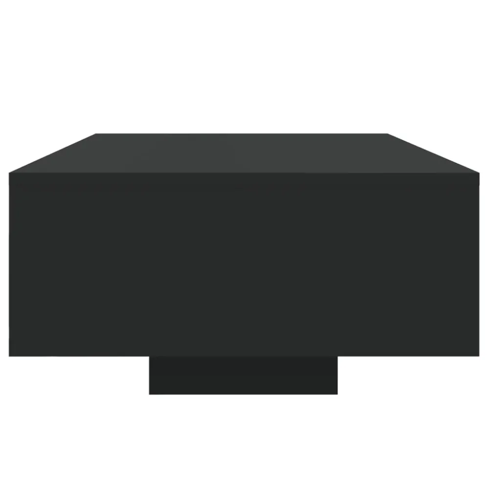 Plafonnier Design Moderne Table basse de salon design récent avec lumières LED 85 x 55 x 31 cm bois d'ingénierie noir DEC0...