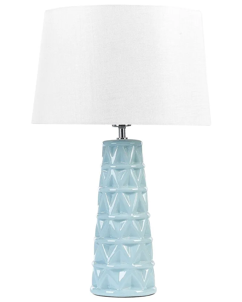 Plafonnier à lumière directionnelle Tafellamp keramiek blauw VINCES