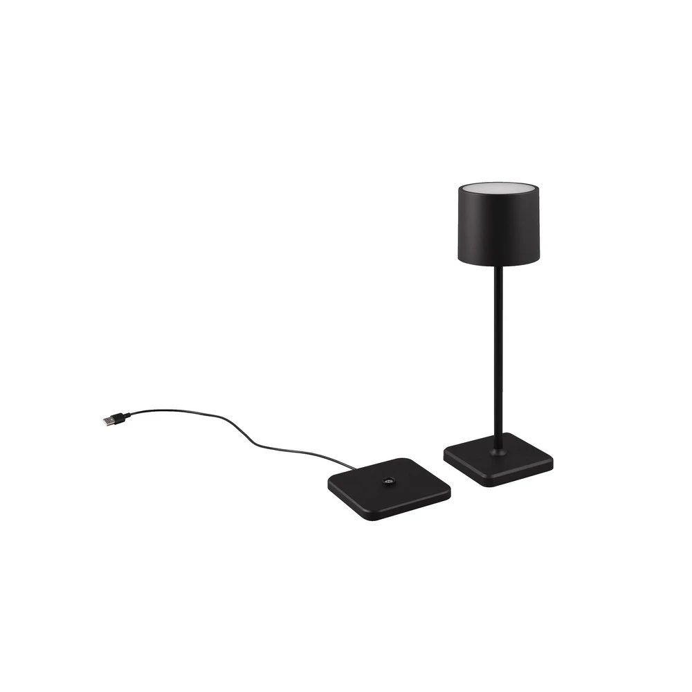 Plafonnier à suspension réglable Lampe de table LED Fernandez variateur/CCT noire