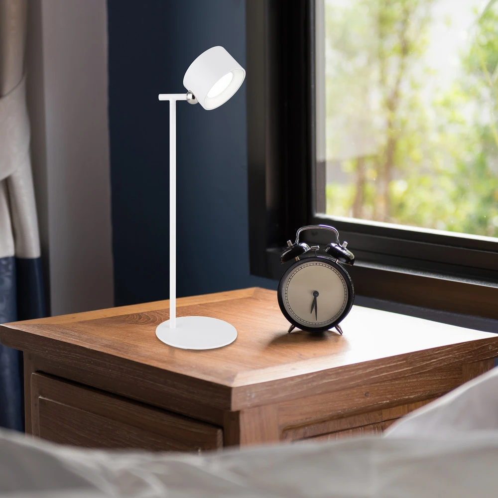 Plaque de plafond LED Lampe de table batterie LED Jorje CCT 4 en 1 blanc