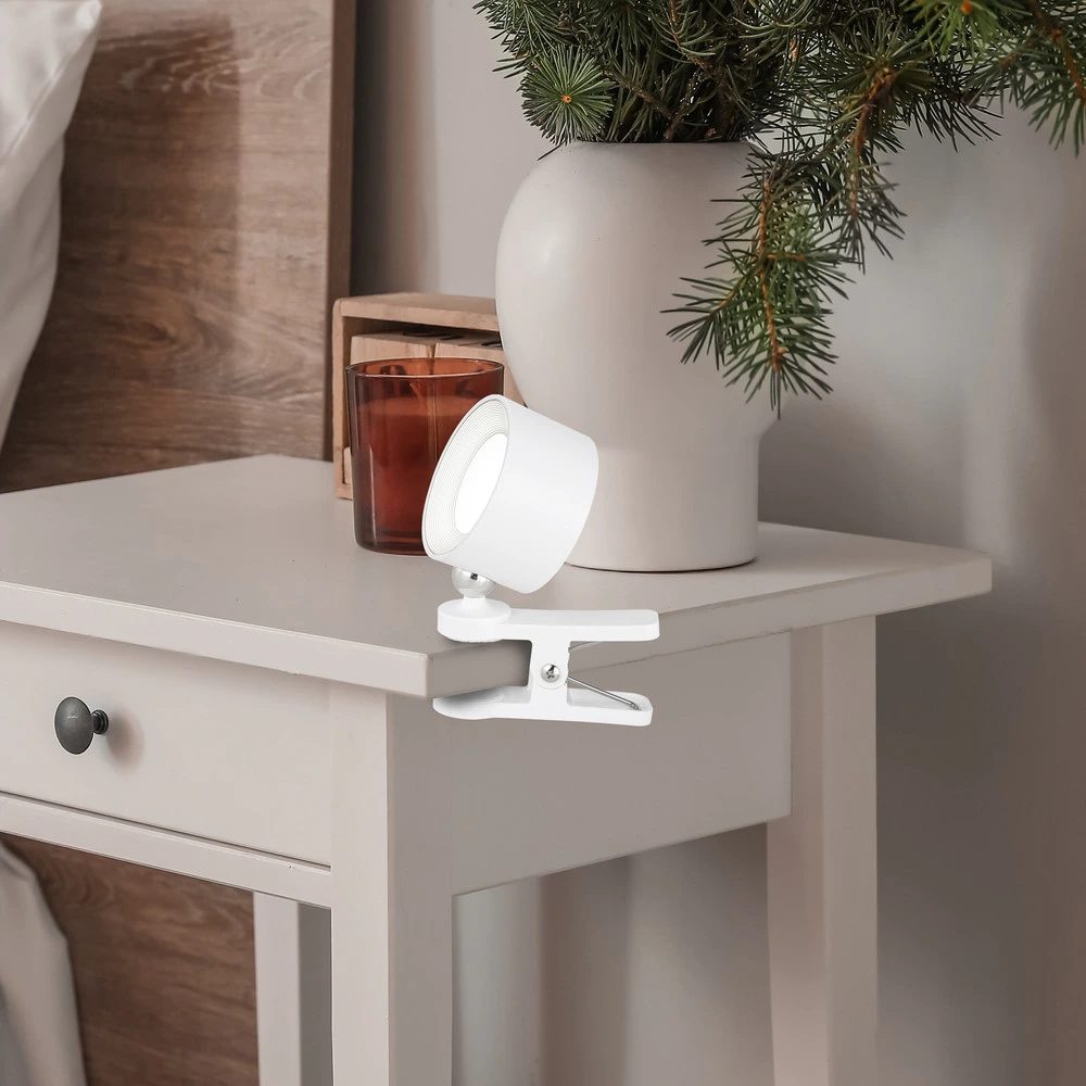 Plaque de plafond LED Lampe de table batterie LED Jorje CCT 4 en 1 blanc