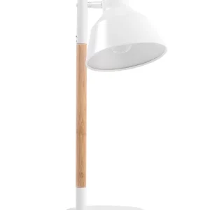 Table Lamp Light Wood Blanc pur ALDAN - Installation Facile
