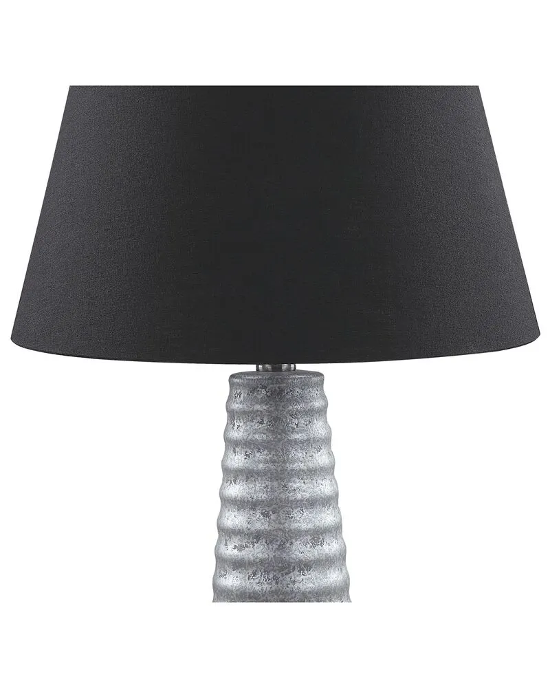 Tafellamp keramiek zilver VILNIA | Garantie 2 Ans