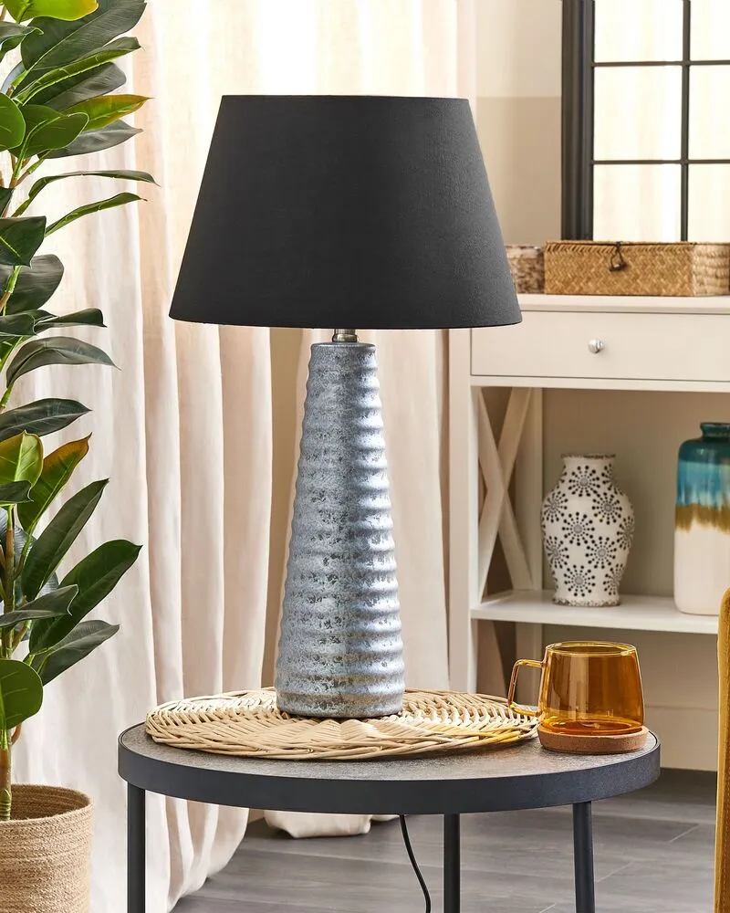 Tafellamp keramiek zilver VILNIA | Garantie 2 Ans