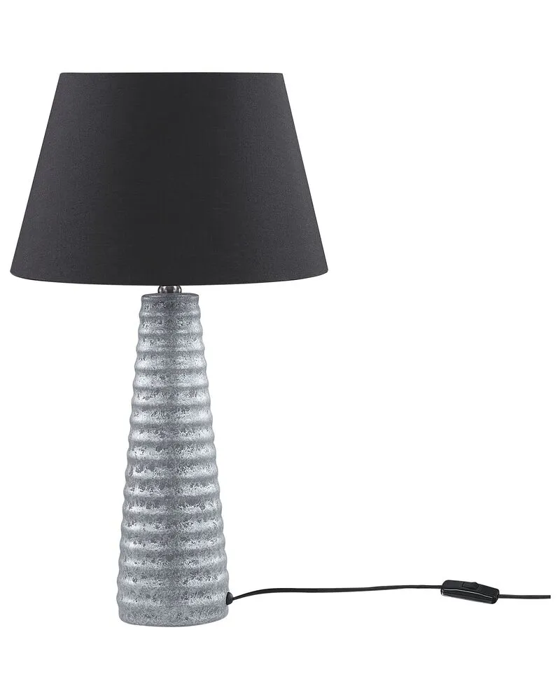 Tafellamp keramiek zilver VILNIA | Garantie 2 Ans