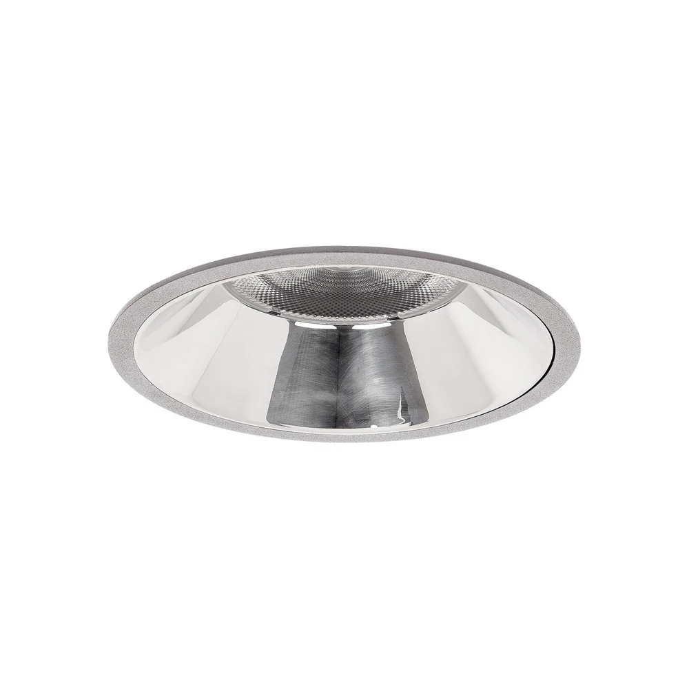 BRUMBERG Apollo Maxi, réflecteur lisse, rond, 3.000K, argenté avec ampoule LED incluse