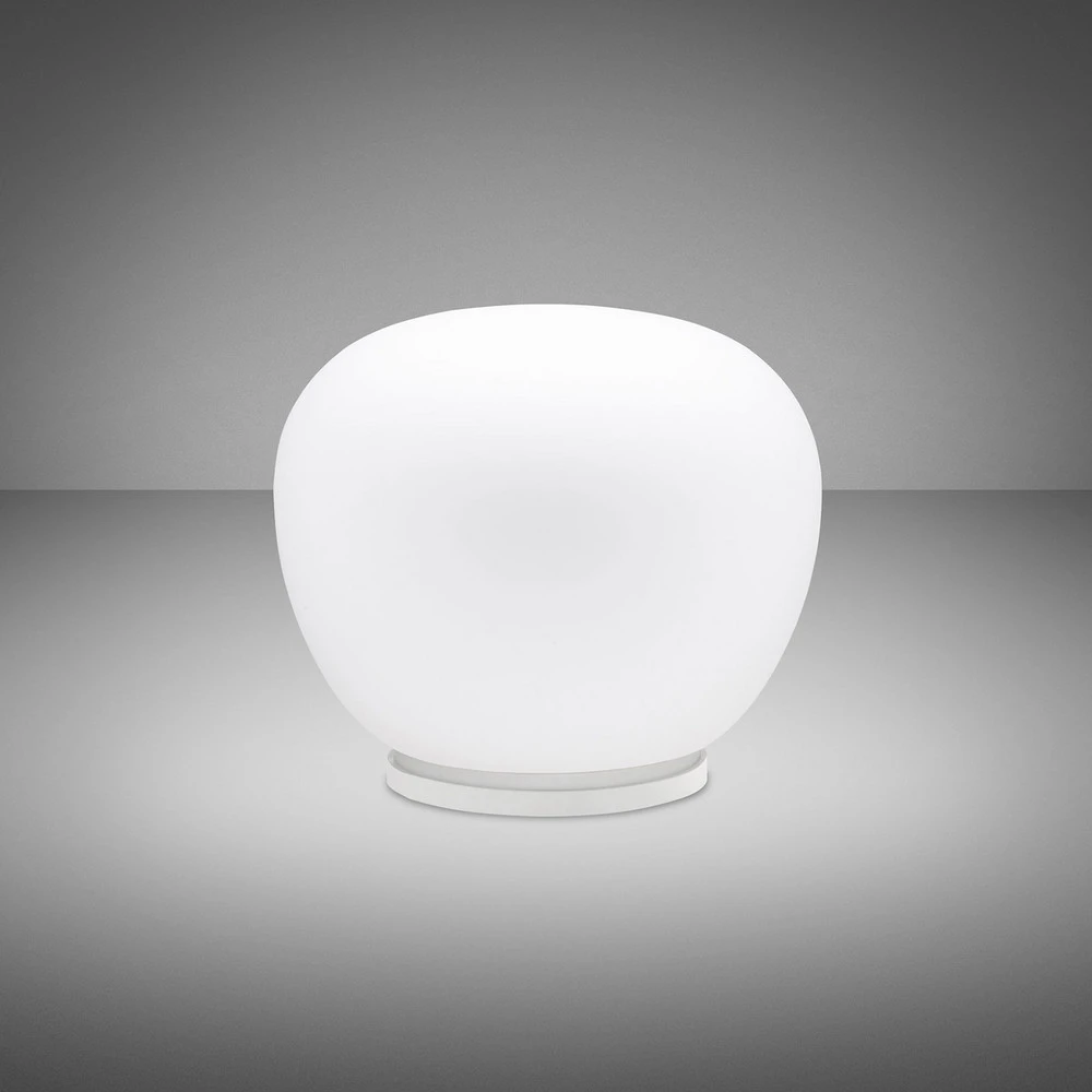 Fabbian Lumi Mochi lampe à poser, couchée, Ø 30 cm avec ampoule LED incluse
