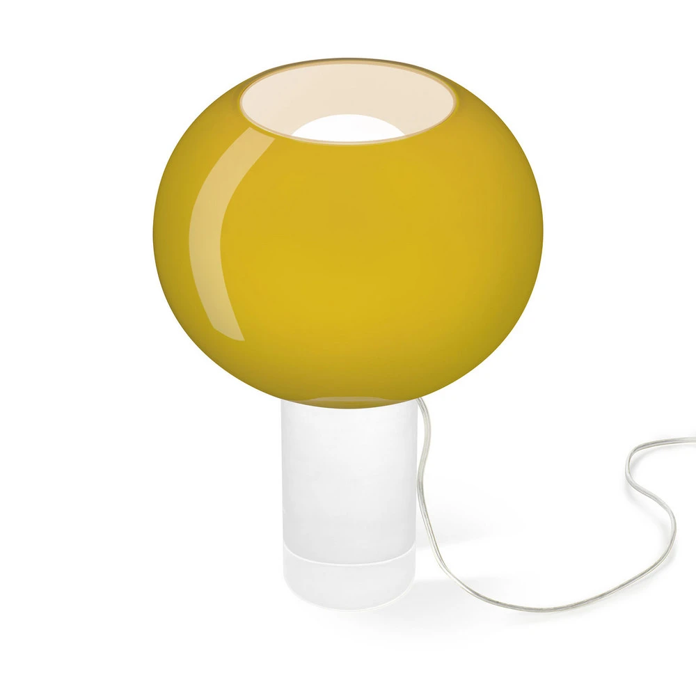 Foscarini lampe à poser Buds 3, vert jaune, verre, E27 pour décoration intérieure