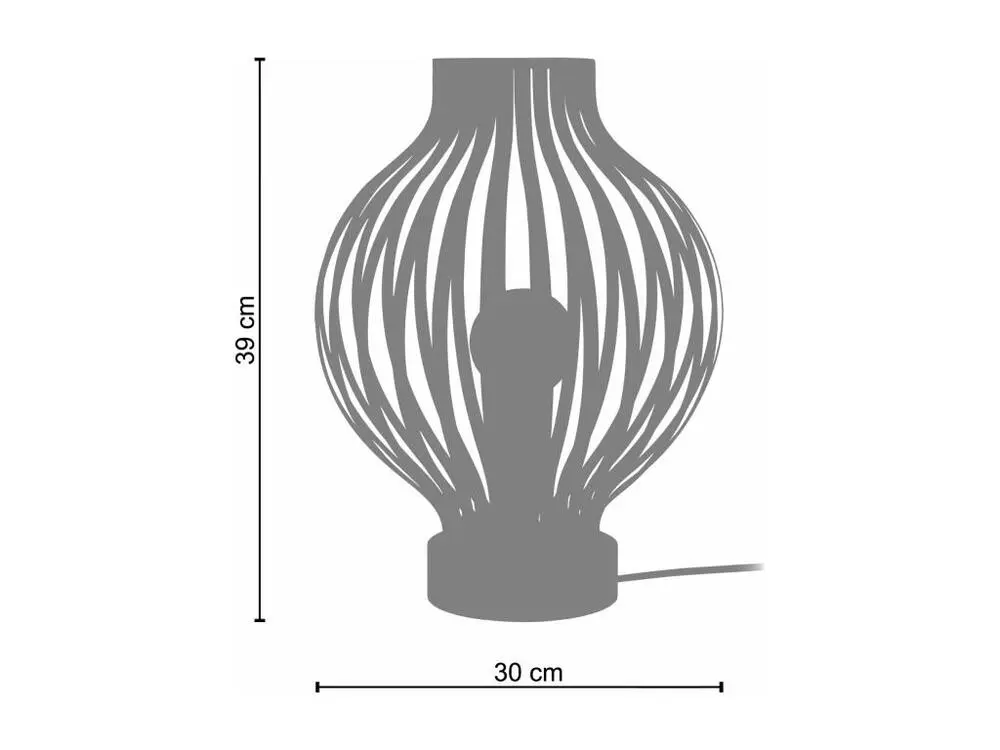 LAM. BASEL - Lampe poser ovale métal naturel et cuivre | Dimmable | Haute luminosité