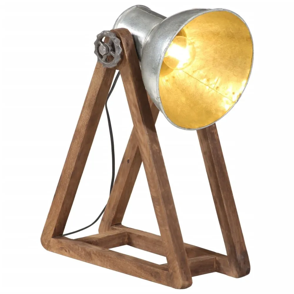 Lampe de bureau 25 W argent d'époque 30x17x40 cm E27