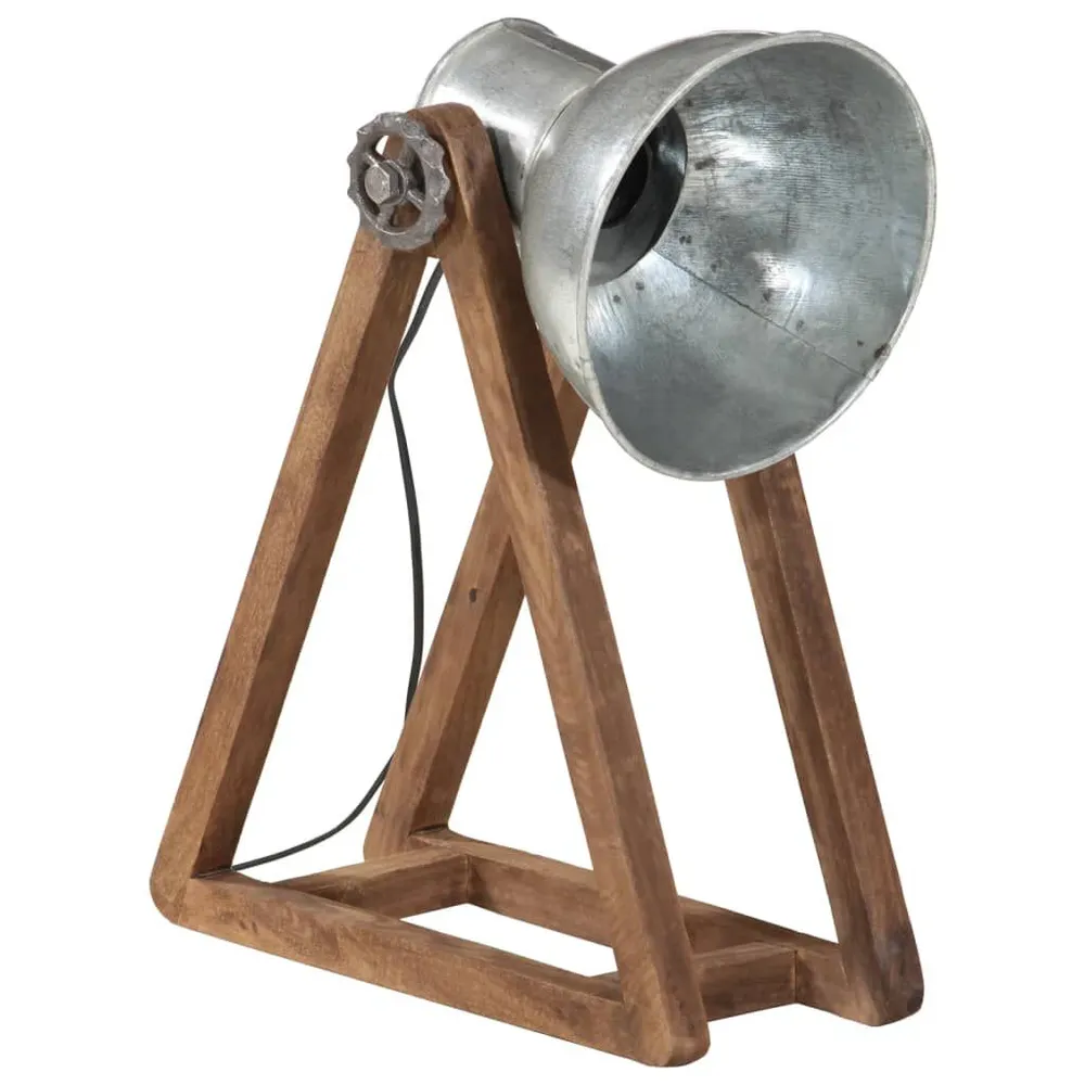 Lampe de bureau 25 W argent d'époque 30x17x40 cm E27