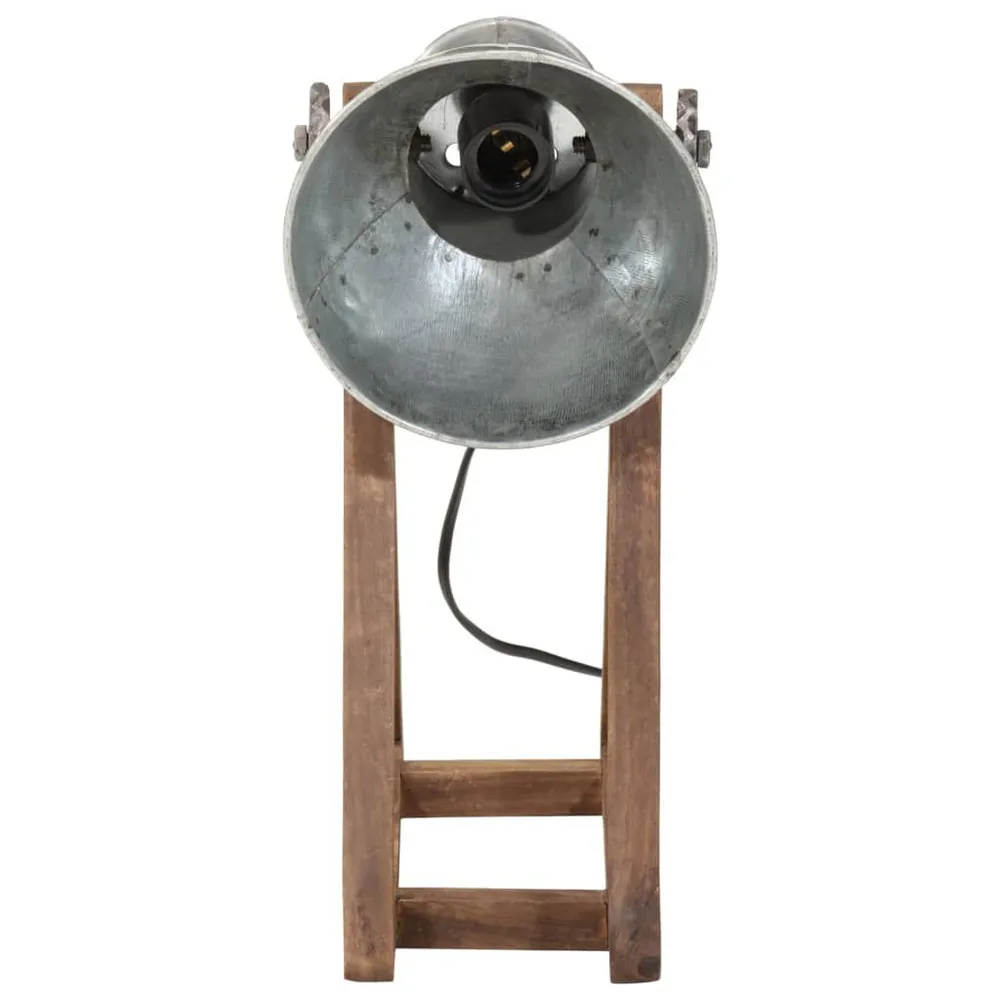 Lampe de bureau 25 W argent d'époque 30x17x40 cm E27