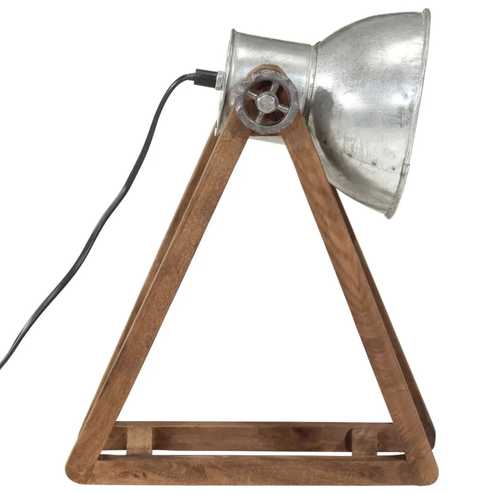 Lampe de bureau 25 W argent d'époque 30x17x40 cm E27