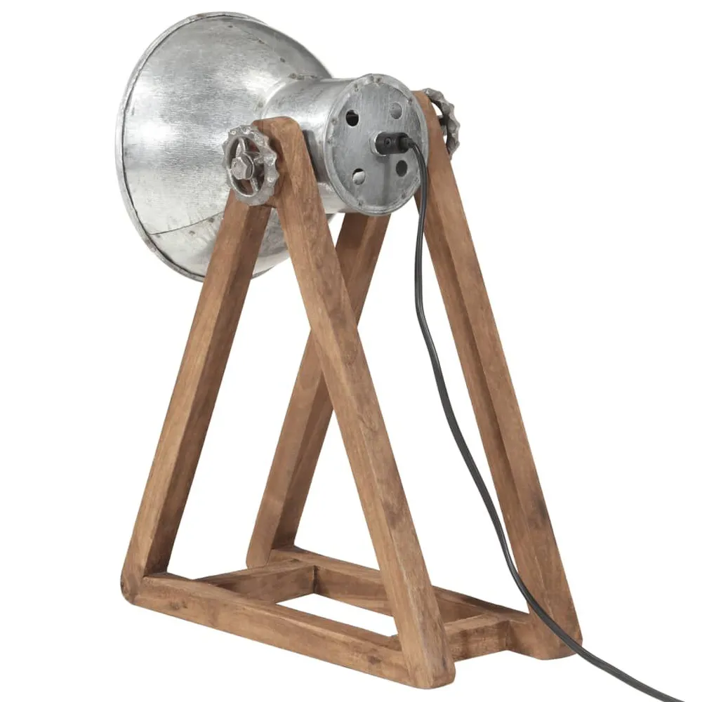 Lampe de bureau 25 W argent d'époque 30x17x40 cm E27