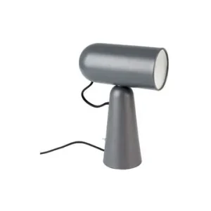 Lampe de bureau Vesper coloris gris ténébreux White Label - 27cm