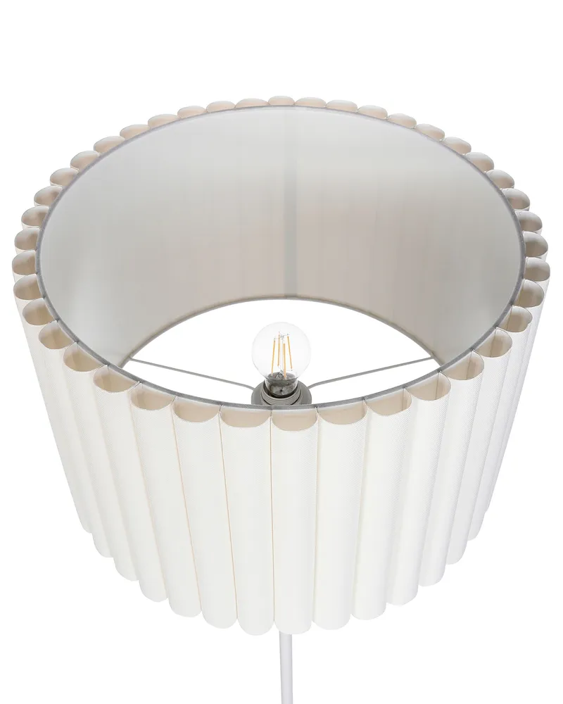 Métallique Floor Lamp Beige LOURENS