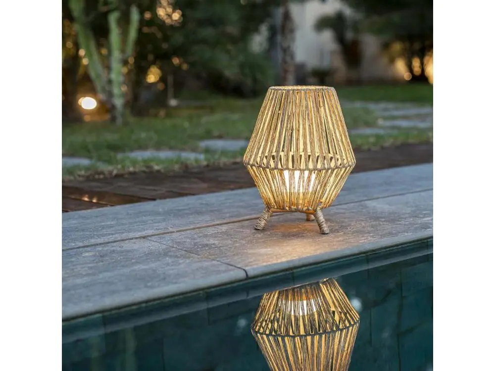 Applique étanche Lampe de jardin en jute Sisine 30 cm