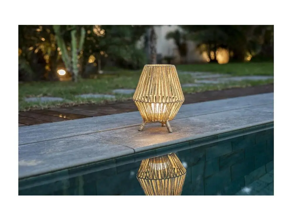 Applique étanche Lampe de jardin en jute Sisine 30 cm