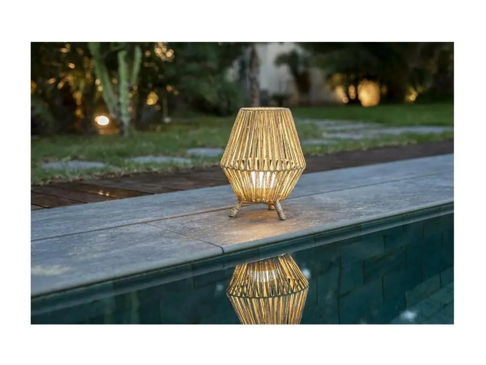 Applique étanche Lampe de jardin en jute Sisine 30 cm