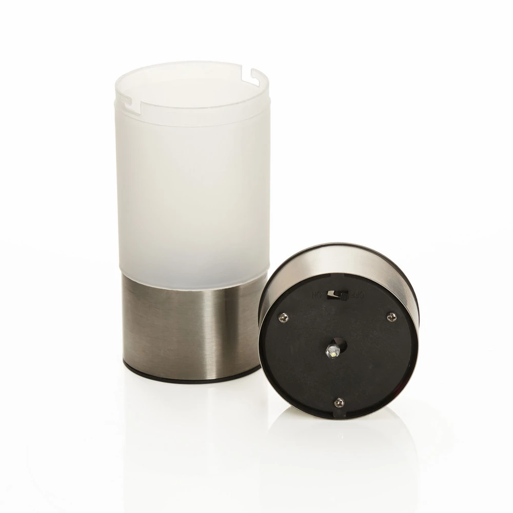 Lanterne murale Potelet solaire Valea rond en inox