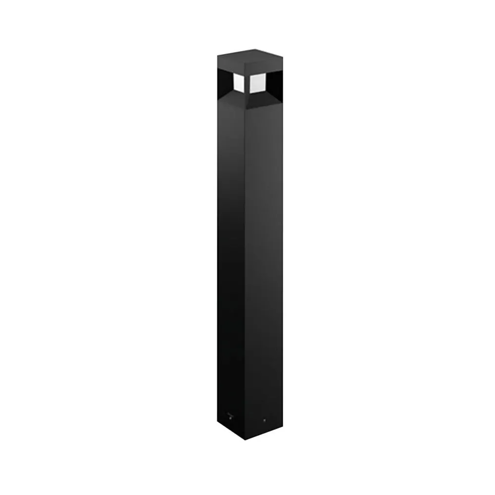 PHILIPS lumière LED extérieure 8W, monté sur poteau, hauteur 77cm, jardin en finition anthracite