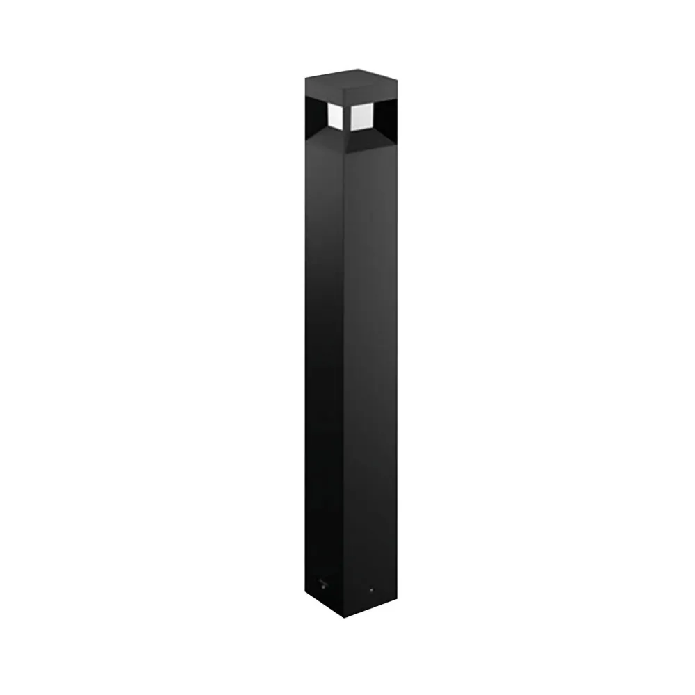 PHILIPS lumière LED extérieure 8W, monté sur poteau, hauteur 77cm, jardin en finition anthracite