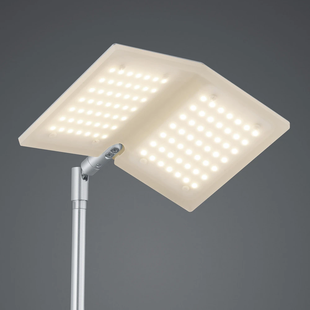 BANKAMP Book lampadaire LED nickel mat avec 16 couleurs RVB