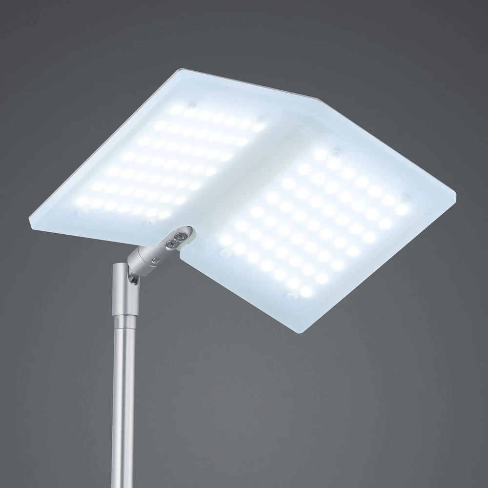 BANKAMP Book lampadaire LED nickel mat avec 16 couleurs RVB