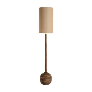 Lampe haute en bois de mangue marron 35x35x192 cm pour chambre d'enfant