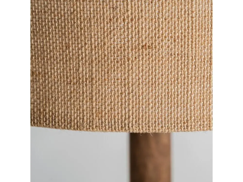 Lampe haute en bois de mangue marron 35x35x192 cm pour chambre d'enfant