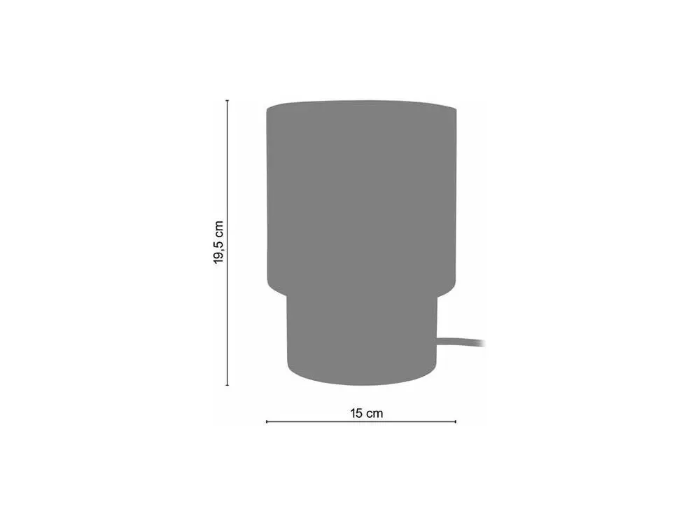 Lampe frontale LED Pair de Lampes de chevet, cylindre bois naturel 19,5 cm.