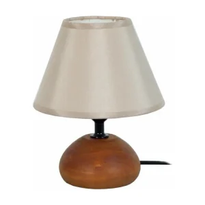 Lampe de poche magnétique Lampe de chevet ovale bois foncér 22 cm.