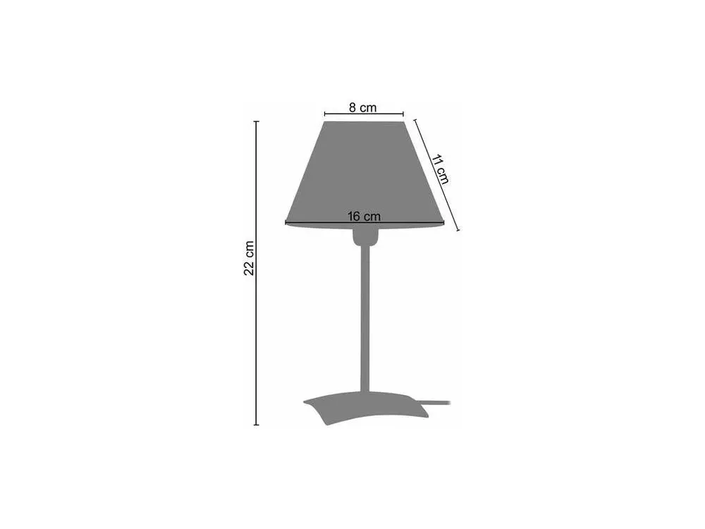 Pair de Lampes de chevet droit métal aluminium 29 cm. - 1000 lumens