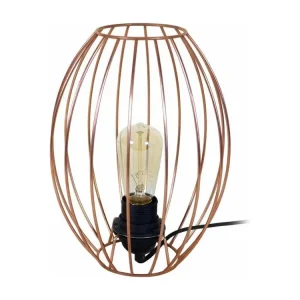 Lampe de chevet filaire cuivre 25 cm. en ABS renforcé